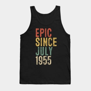 Fun Epic Since July 1955 65th Birthday Gift 65 Year Old Tank Top